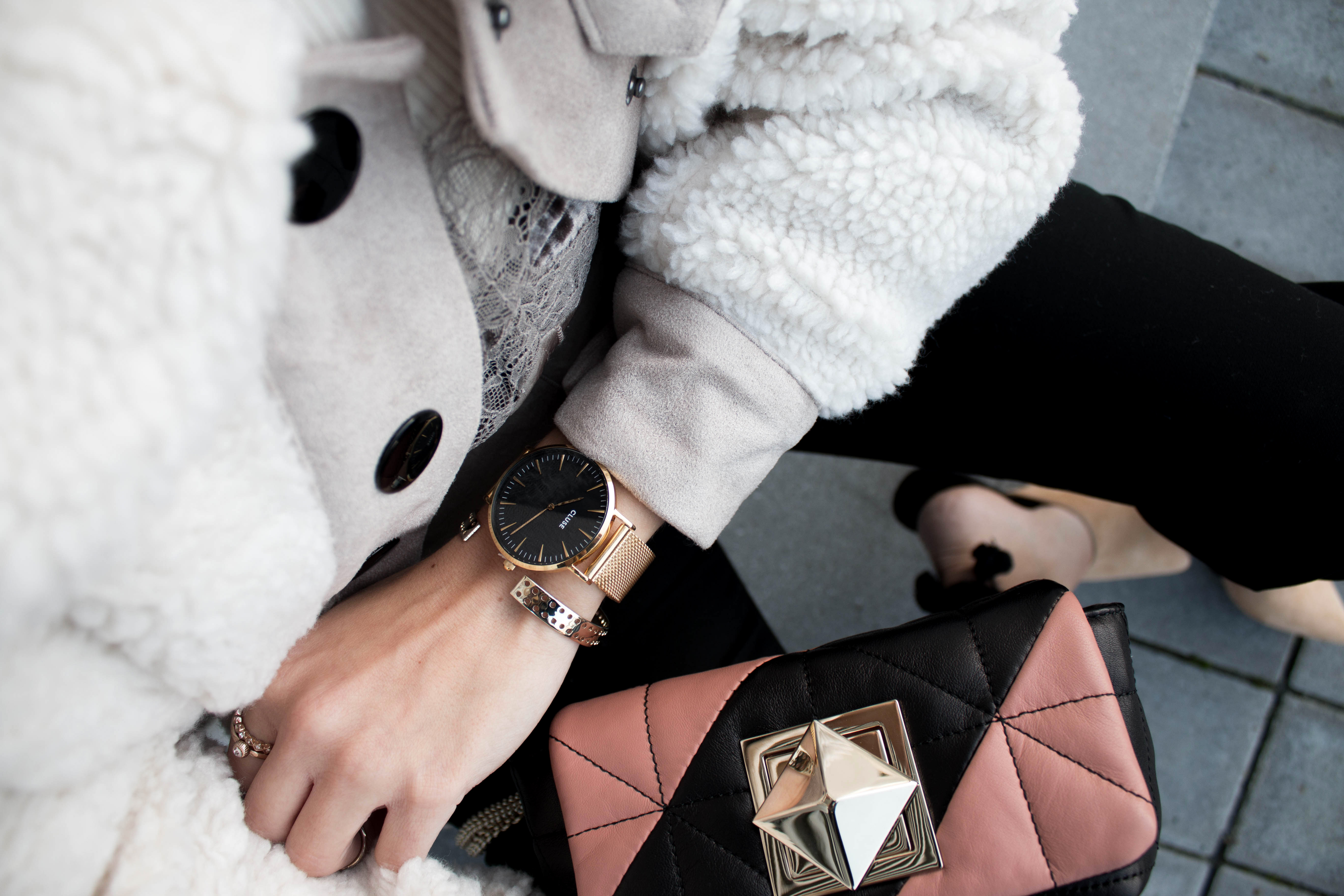 cluse watch mesh sonia rykiel le copain bag quilted zara jacket fashion blog zaradaily streetstyle blog