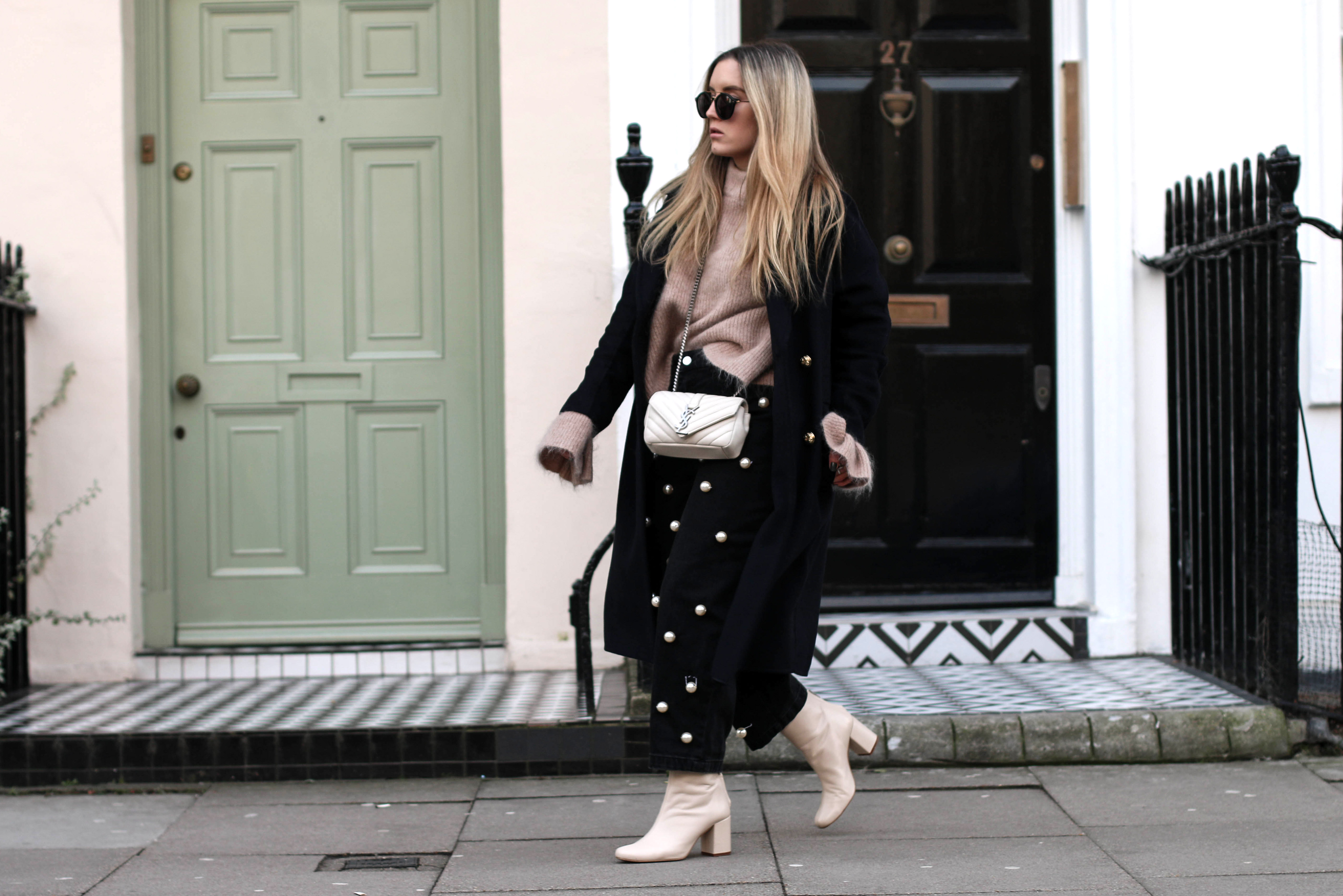 Pearl Embellished pants London Streetstyle 