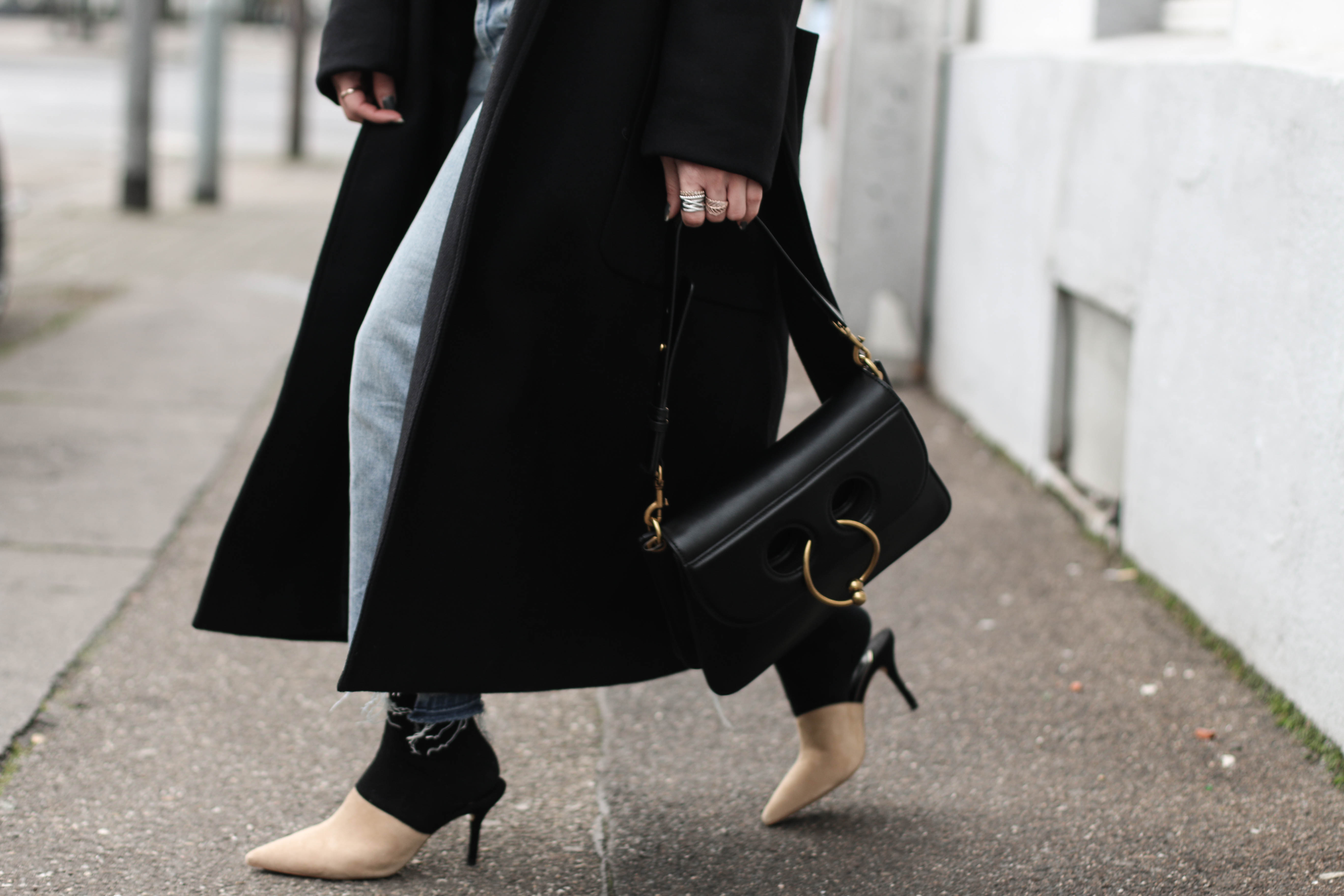 Maxi Coat Edited socks mules JW Anderson Bag