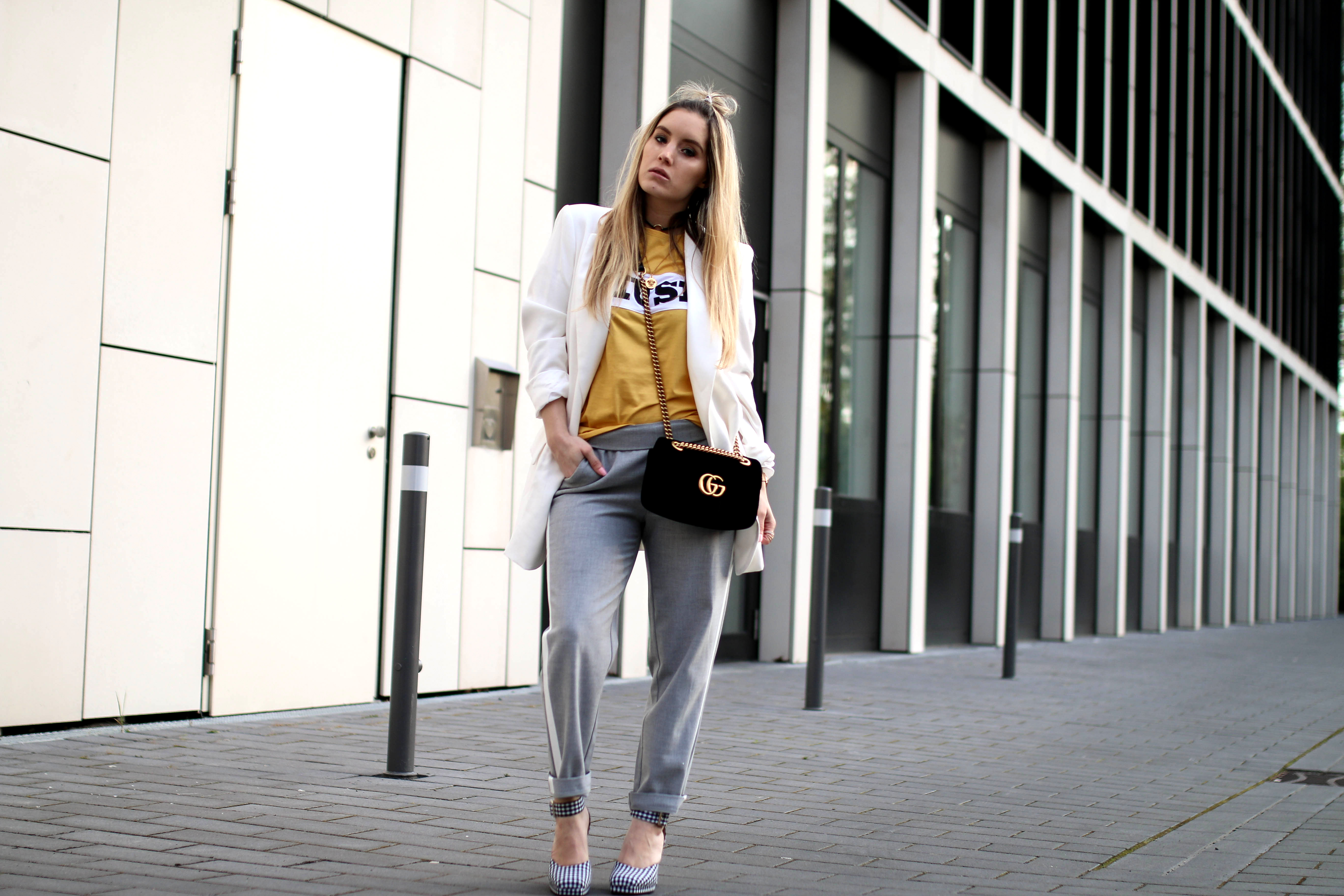 track pants trend streetstyle fashion blog colourful rebel shirt