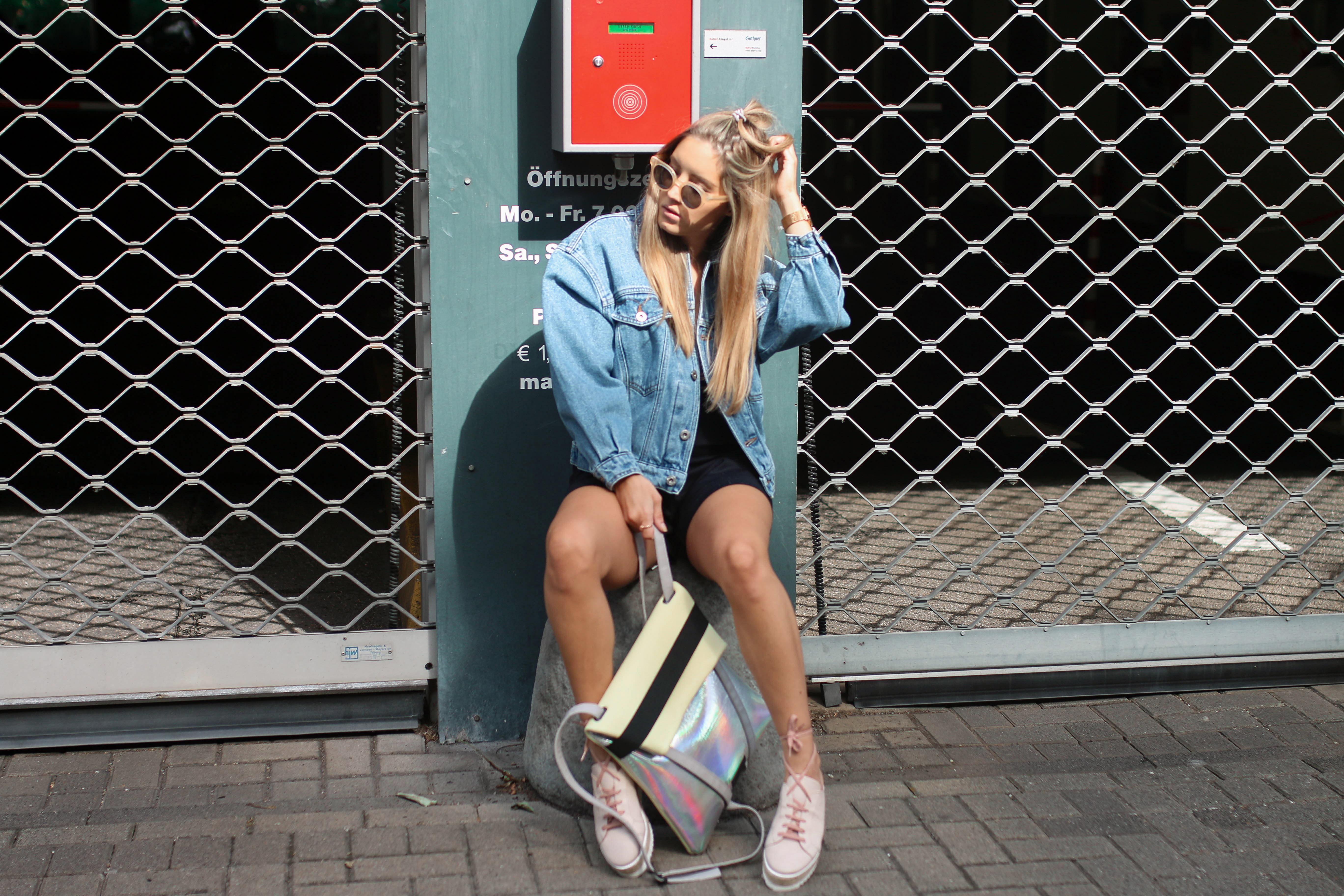 denim streetstyle looks minty square online shop premium brands oversized denim jacket fashion blogger