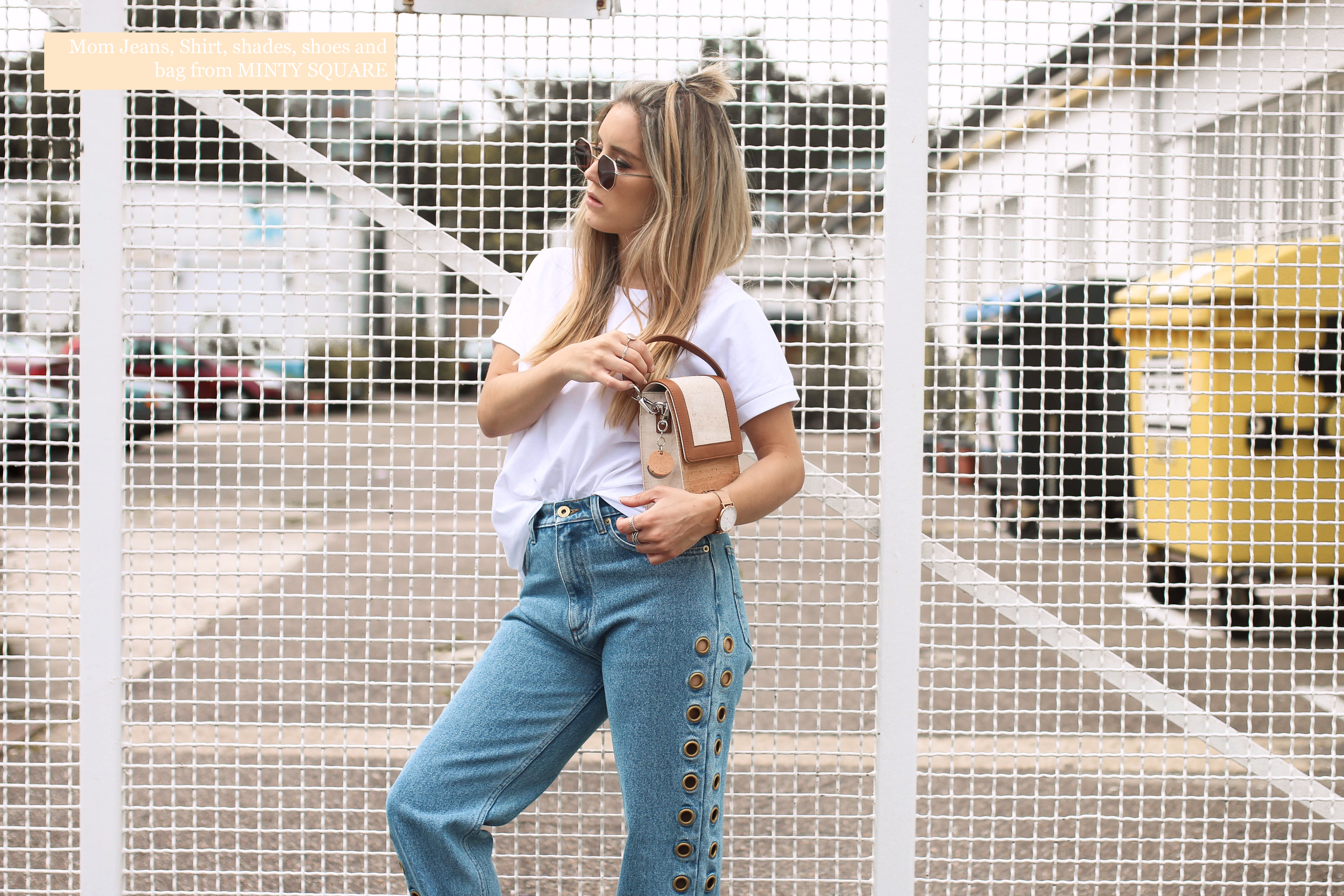 minty square denim streetstyle fashiontwinstinct